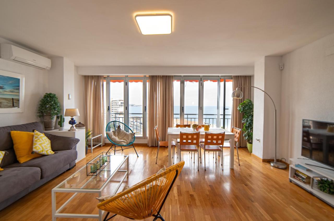 Atico De Lujo Con Vistas Al Mar, Primera Linea Playa Del Postiguet 阿利坎特 外观 照片